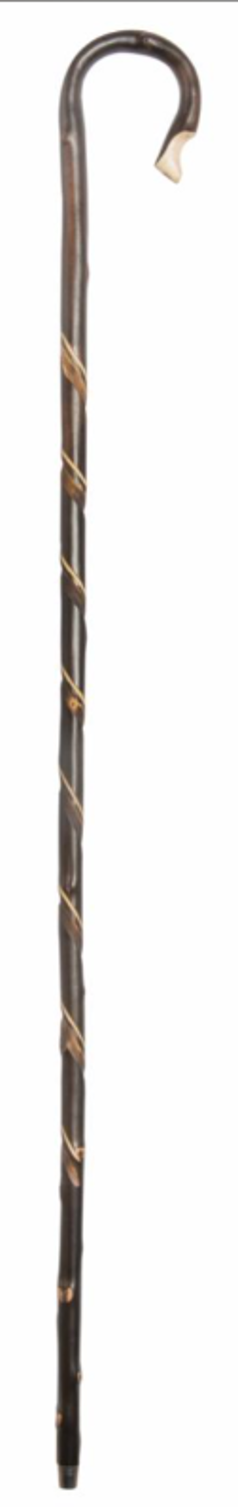 Classic Canes Shepherds Crook Scorched Double Spiral-1